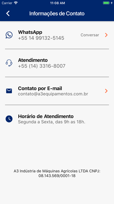 A3 Equipamentos Agrícolas Screenshot