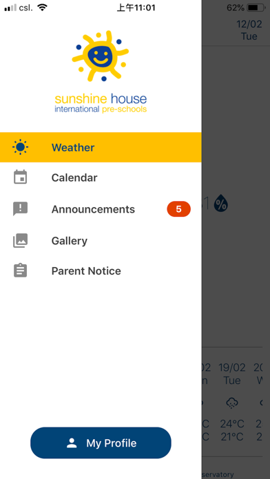 Sunshine House Portal app screenshot