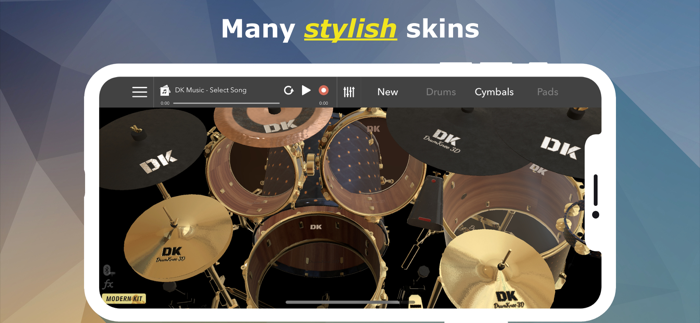 DrumKnee 3D Drums - Drum set
