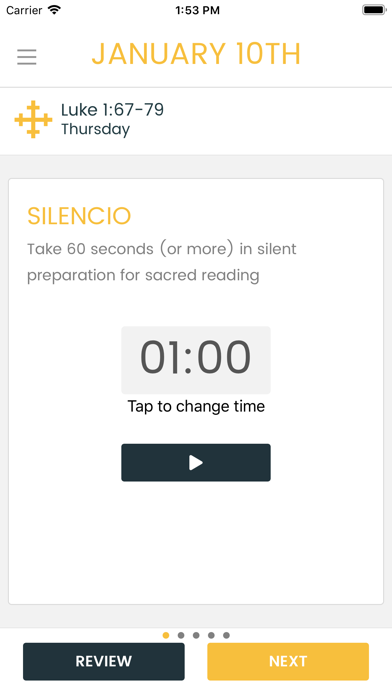 Lectio Divina Journal Screenshot