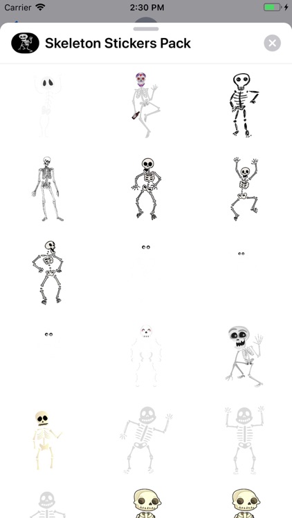 Skeleton Stickers Pack