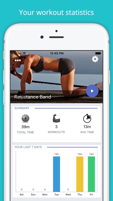 Screenshot #1 pour Resistance Band Workout Strong