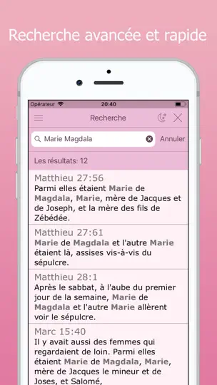 Capture d'écran de La Bible Pour Les Femmes sur iPhone 3