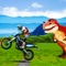 Are you ready to play Dino Escape Bike Race game