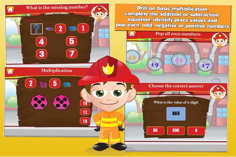 Fireman Grade 2 Kids Games screenshot 2