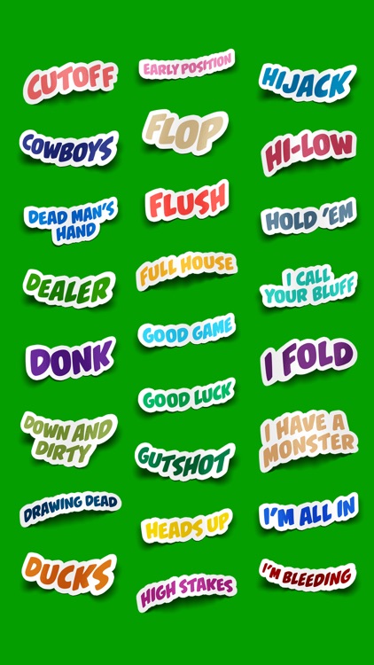 Poker Terms Sticker Pack screenshot-4