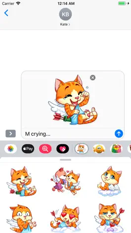 Game screenshot Cupid Cat Love Stickers mod apk