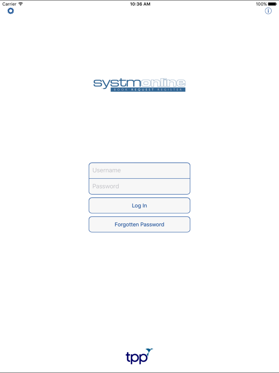 SystmOnline iPad screenshot 1