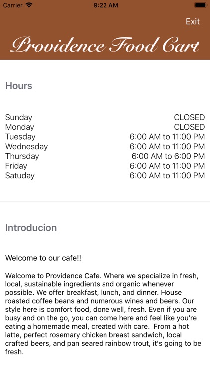 Providence Cafe screenshot-3