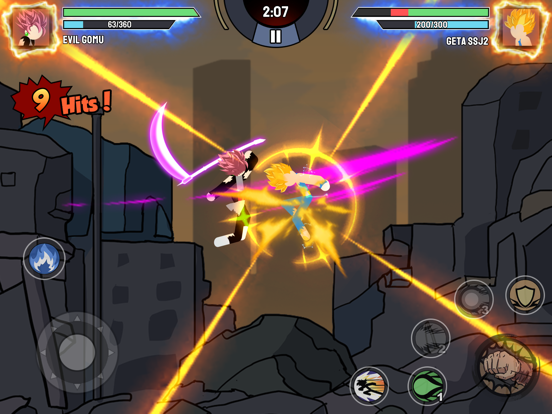 Stickman Fighter Infinity - Super Action Heroes - All Levels 1 - 9  (Android, iOS) 