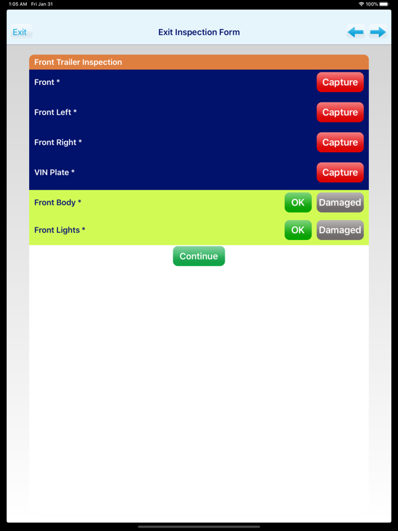 IDI Cargo iPad screenshot