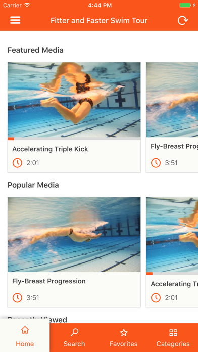 Swim Videos by Fitter & Faster Screenshot