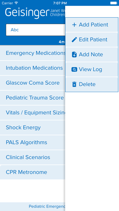 Geisinger Peds Emergency Guide Screenshot