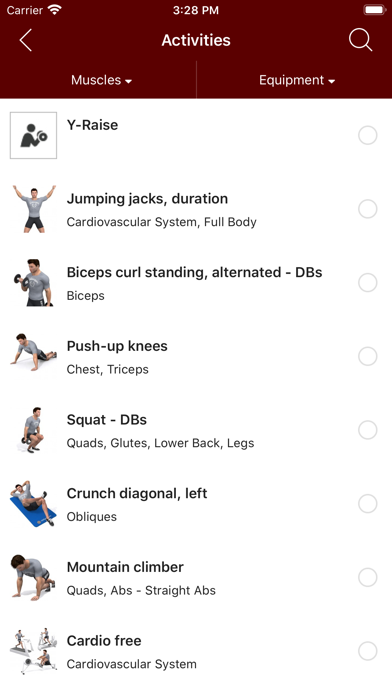 MPc Fitness App Screenshot