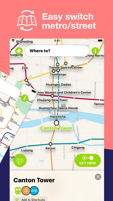 Screenshot #2 pour Guangzhou Metro Route planner