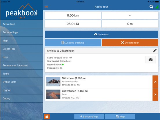 Screenshot #4 pour Peakbook