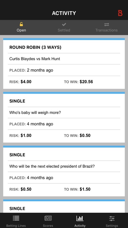 Bovada Bet Tracker