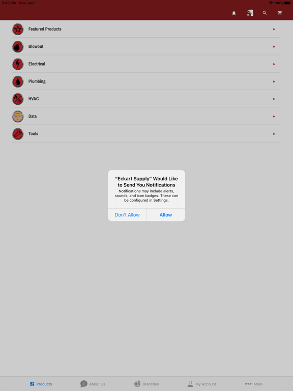 Eckart Supply iPad screenshot 7 - Business app