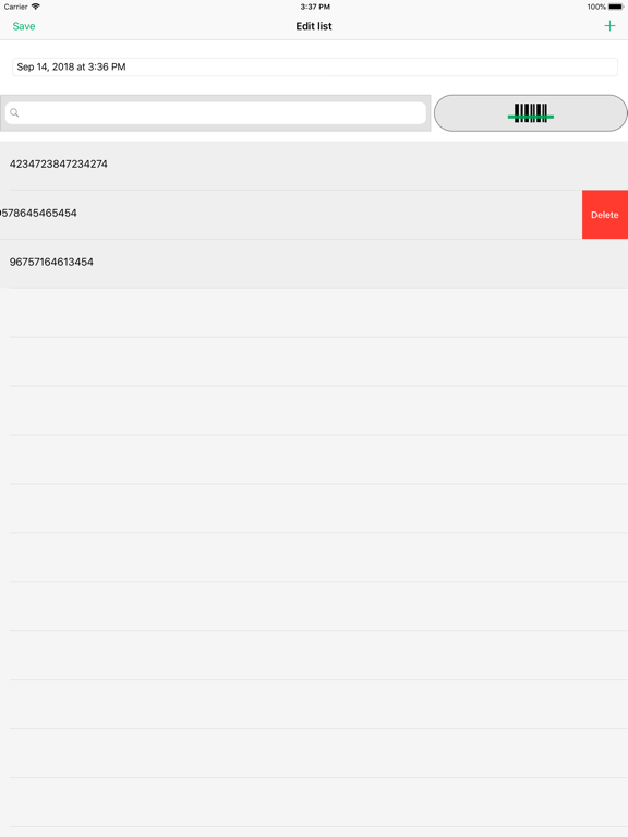 Screenshot #6 pour Barcodes by list
