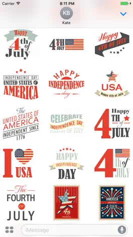 Game screenshot American & USA Stickers Emojis hack