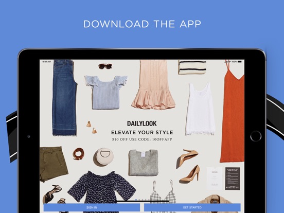 DAILYLOOK iPad screenshot 1 - Shopping app