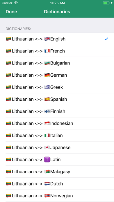 Screenshot #2 pour Lithuanian Dictionary offline