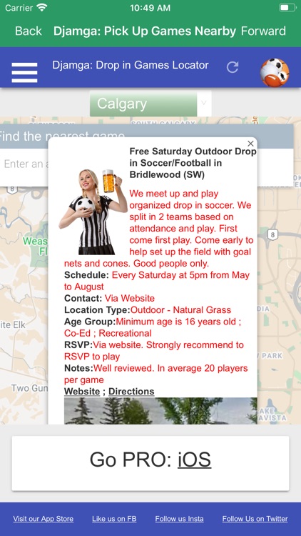 Djamga: Pick Up Games, BMR BMI screenshot-5