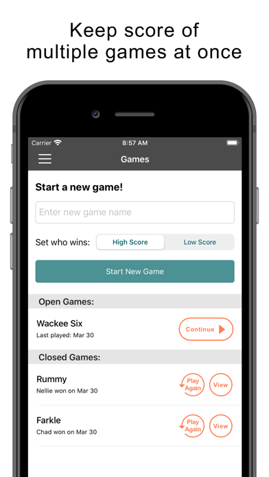 Keep Score GameKeeper Screenshot