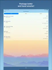 listas de empacado para viajes ipad capturas de pantalla 1