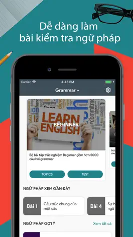 Game screenshot Rèn luyện ngữ pháp Tiếng Anh mod apk