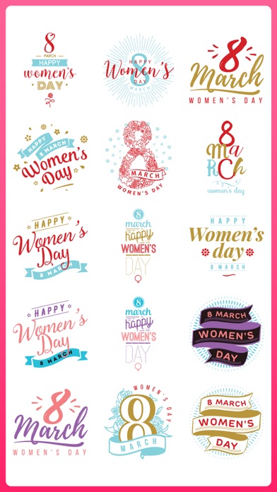 Women's Day Wish Stickers Emo screenshot 4