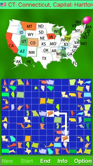 Map Solitaire USA by SZY screenshot 3