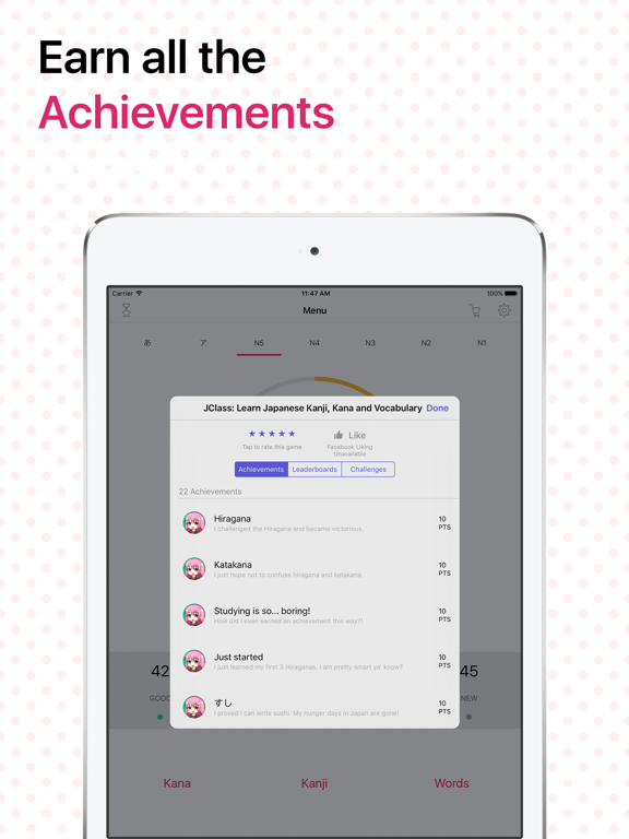 JClass: Learn japanese iPad screenshot 4 - Education app