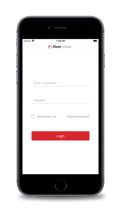 eFleet Mobile Screenshot