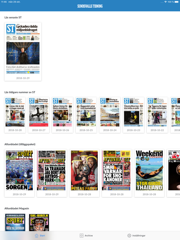 Screenshot #4 pour Sundsvalls Tidning e-tidning