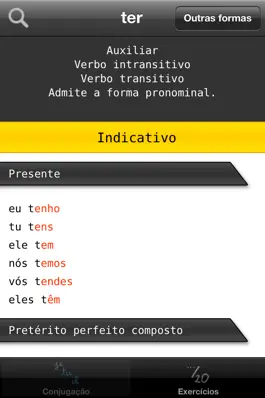 Game screenshot Portuguese verbs conjugation hack