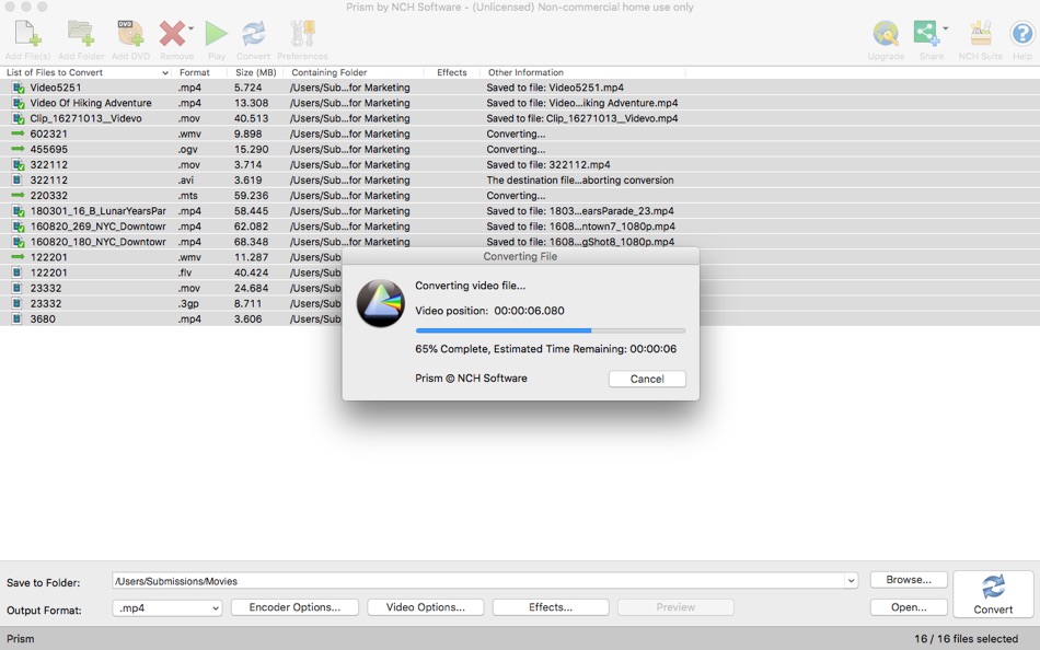 #2. Prism Video File Converter (macOS) โดย: NCH Software