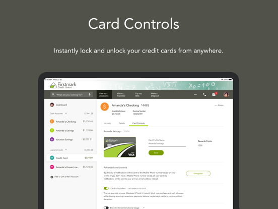 Firstmark Credit Union iPad screenshot 5 - Finance app