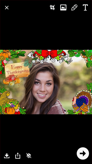 Thanksgiving Card Screenshot
