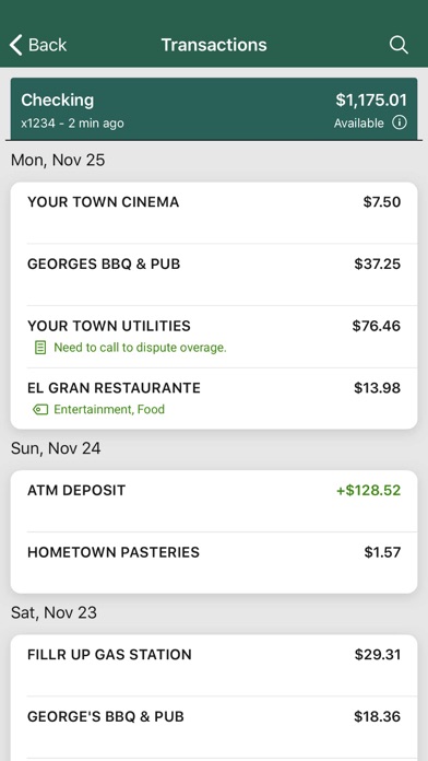 OakStar Bank Mobile Screenshot