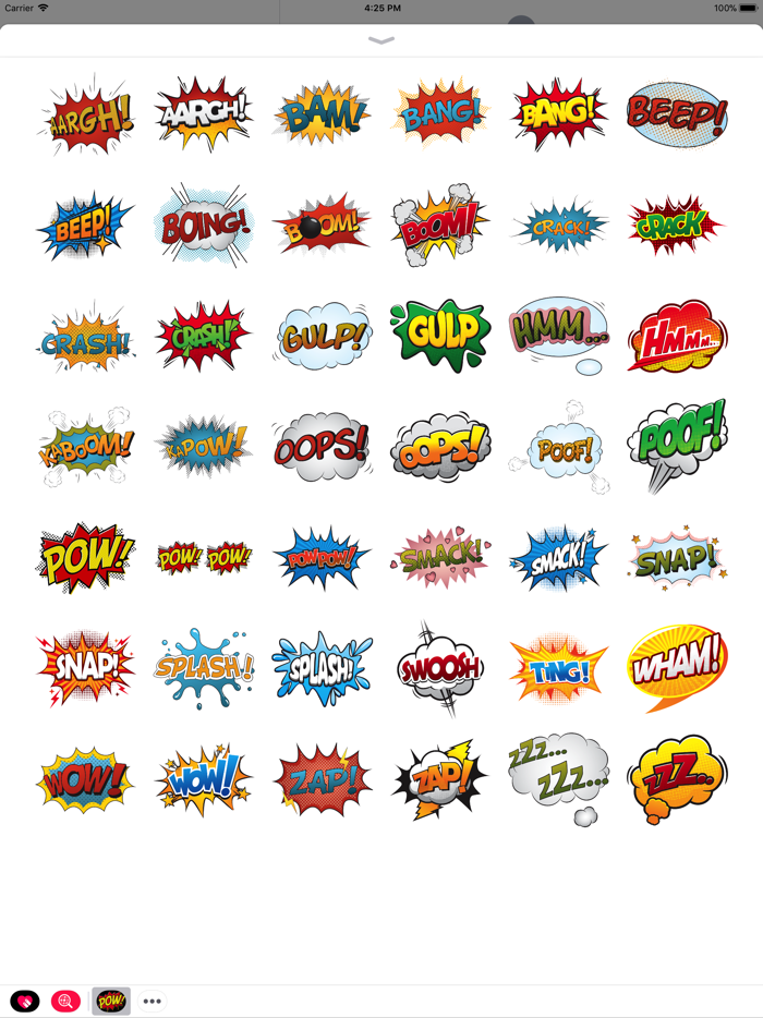 Comic Exclamation Sticker Pack
