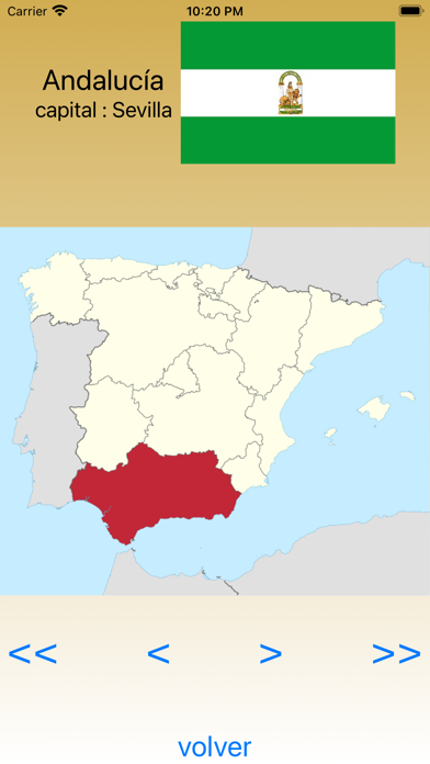 Comunidades y Provincias Screenshot