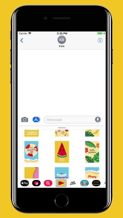 Summer card - stickers & emoji Screenshot