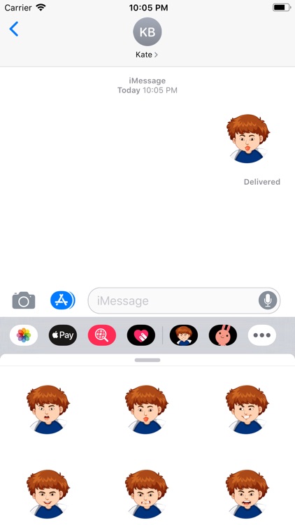 Boy Red Hair Sticker