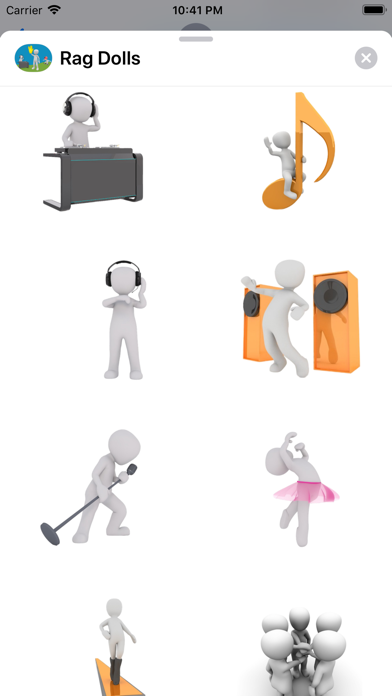 Rag Dolls Stickers Screenshot