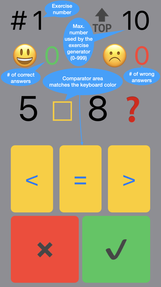 #1. My First Math Compare Numbers (iOS) Podle: Filip Stastny