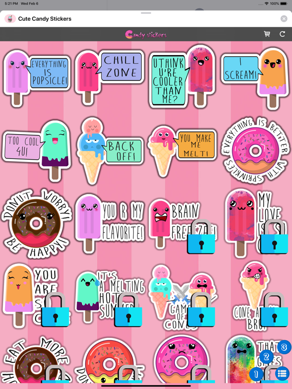 Screenshot #4 pour Mignonne Bonbons Autocollants