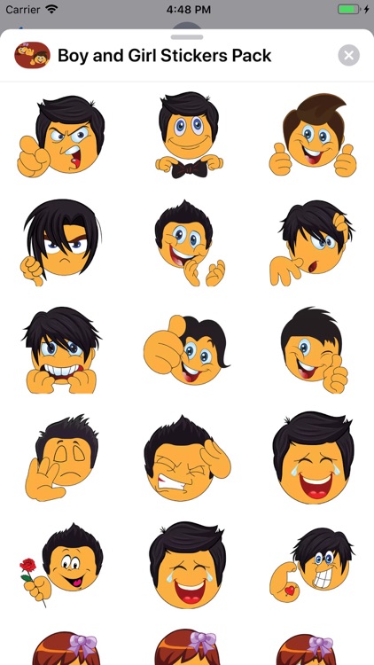Boy and Girl Stickers Pack