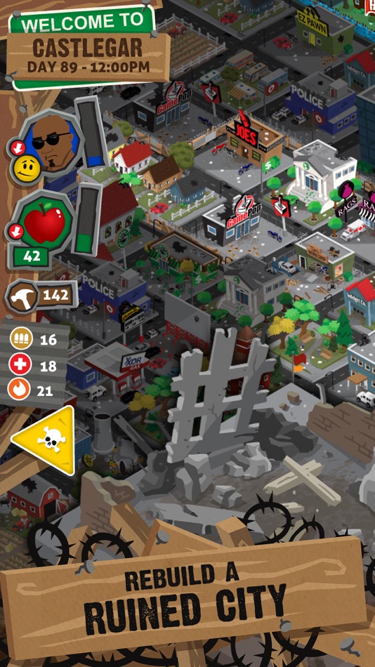 #1. Rebuild 3: Gangs of Deadsville (iOS) 由: Northway Games Corp.