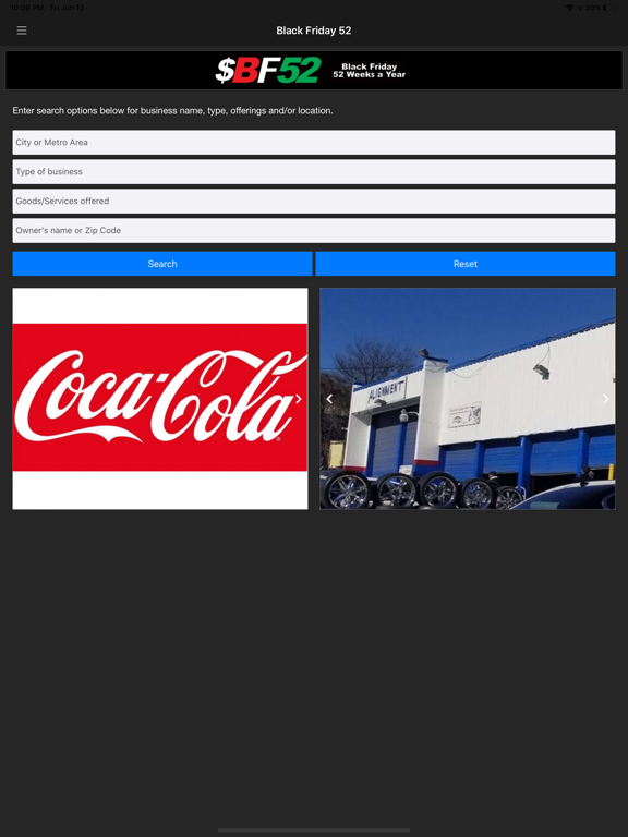 Black Friday 52 iPad screenshot 2 - Business app